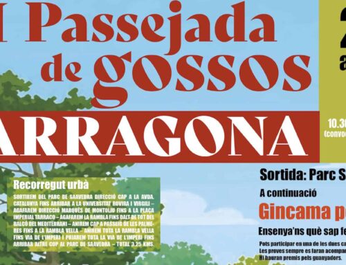 XI Passejada de gossos a Tarragona – 26 d’abril a les 10